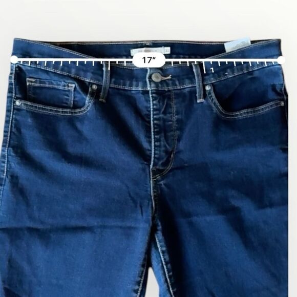 Levi’s Women’s 312 SHAPING SLIM Dark Wash Denim Jeans Sz  32x 30 - Picture 11 of 13
